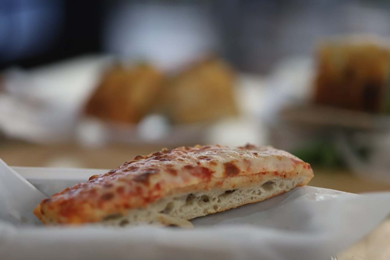 Focaccia pizza slice