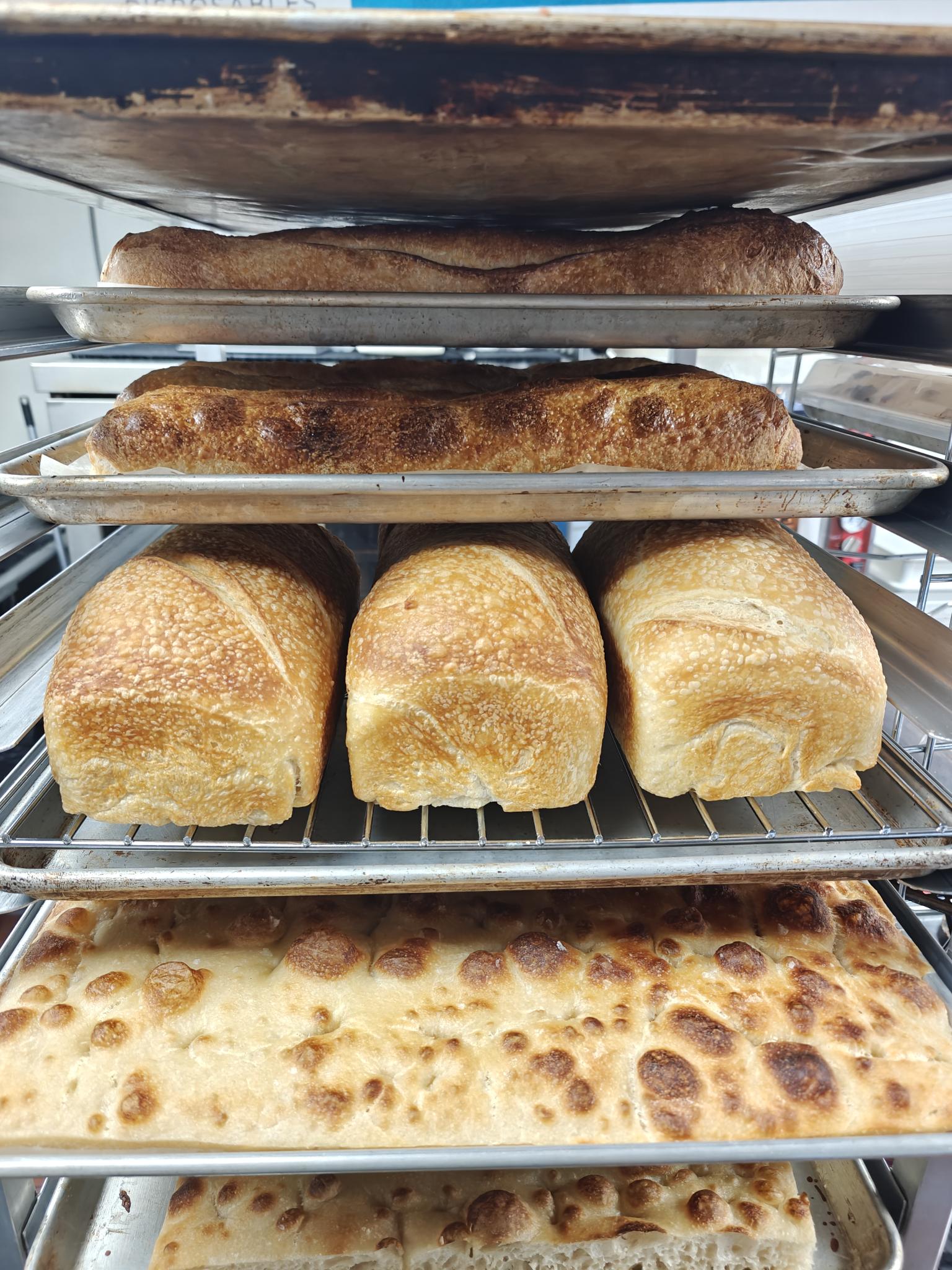 Freshly baked bread at Incline Bak'd